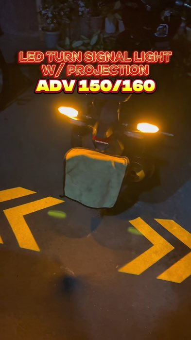 ADV 150 & ADV 160 TURN SIGNAL LED LIGHT W/ 27 RGB MODE - NAPAKA ANGAS TALAGA NETO SA  MUTOR NATIN #adv150 #adv160 #seametal #signallight #projector