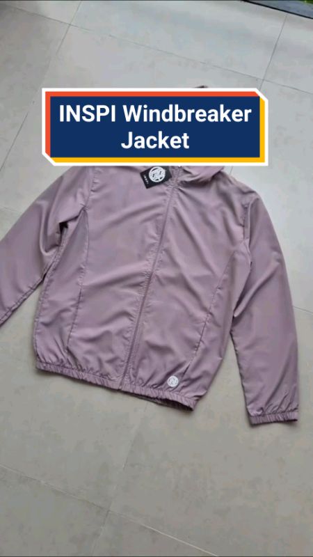 INSPI Windbreaker Bomber Jacket for Men/Women with Zipper and Pockets Waterproof..#inspi #bomber #jacket #FreeCoinsInShopeeVideo