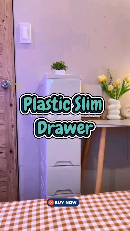 Plastic Slim Drawer #FreeCoinsInShopeeVideo #MasMuraSaShopee #slim #drawer #cabinet #organizer #storage