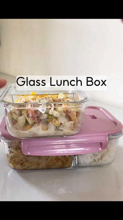 #glasslunchbox #leakproof #lunchbentobox #microwavablelunchbox