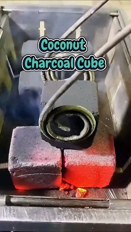 Coconut charcoal briquettes cube / #funnyvideos #FreeCoinsInShopeeVideo #ElCollections