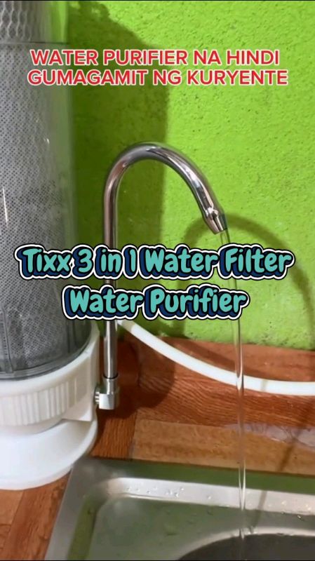 Tixx 3 in 1 Water Filter Water Purifier Faucet #waterpurifier #waterfilter #tixx #FreeCoinsInShopeeVideo #MasMuraSaShopee
