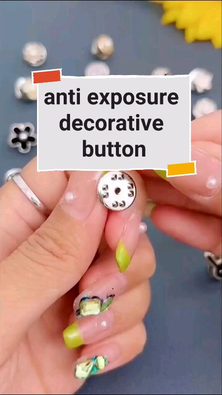 Anti Exposure Pearl Decorative Button Twist No Seam Button#DecorativeButton