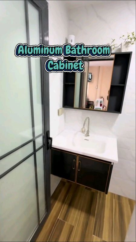 Aluminum Bathroom Cabinet With Mirror Vanity Bathroom Sink Cabinet Lavatory #MasMuraSaShopee #FreeCoinsInShopeeVideo #ShopeePHPaydaySale