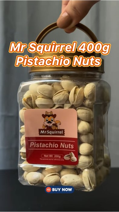 ￼Mr Squirrel 400g Pistachio Nuts Buy 1 Take 1 Roasted Salted In Shell California Healthy Snack #fyp #HugotSaShopee #trending