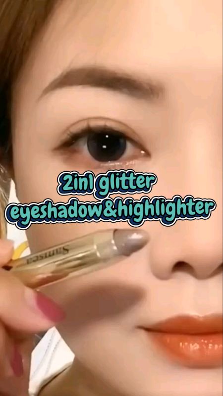 2in1 glitter eyeshadw and highlighter#MasMuraSaShopee #ShopeePHCommsXTRA #eyeshadow #sulit #ShopeeChoiceGlobal #fyp