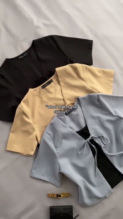 #classytop #koreantop #shortsleevetop #suitjacket #jacket #suit #topforwomen #eleganttop #laceuptop #tshirt #officetop #worktop #top