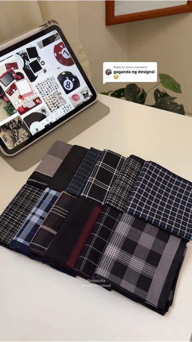 Dark Cotton Handkerchiefs #blackhandkerchiefs #cottonpanyo #panyo