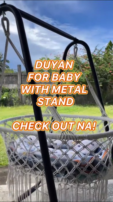 Duyan for Baby with metal stand #DUYAN #baby #metalstand #highquality #MasMuraSaShopee #FreeCoinsInShopeeVideo #HugotSaShopee #trending #fyp