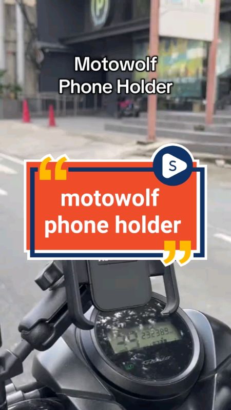 Ride hard. Stay connected. The secure grip your phone deserves — built for every mile. #motowolf #phoneholder #BikerGear #shopee #murasashopee