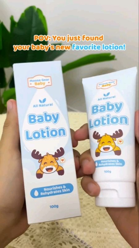 MOOSE GEAR BABY LOTION 100G HYPOALLERGENIC EXTRA GENTLE FORMULA LOTION 💗✨ #moosegear #baby #lotion #100g #hypoallergenic #gentleformula #fyp #foryou