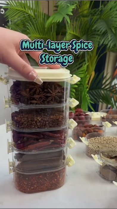 Multi-layer Spice Storage #FreeCoinsInShopeeVideo #ShopeePHPaydaySale #MasMuraSaShopee #viral #trending