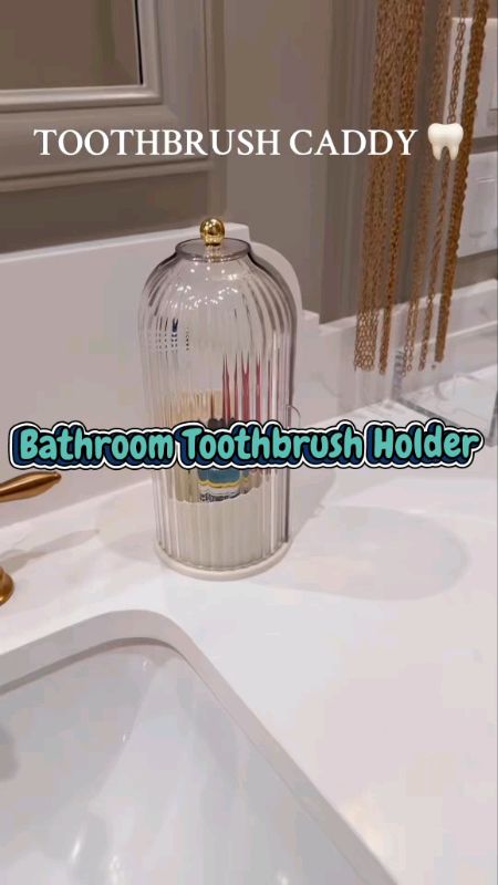#HugotSaShopee Bathroom Toothbrush Holder With Rotating Lid #fyp #siguradosashopee #MasMuraSaShopee #ShopeePHPaydaySale #buynow #trending #viral