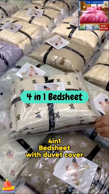 4 in 1 Bedsheet with Duvet Cover #FreeCoinsInShopeeVideo #XTRAChallenge #ShopeePHPaydaySale #trending #fyp #foryou #4in1bedsheet #duvet  #bedsheet