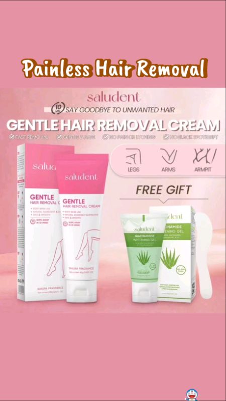 #saludent #saludenthairremoval #hairremoval #hairremovalcream #painlesshairremoval #bodycare #personalcare #trending #fyp #viral #MasMuraSaShopee