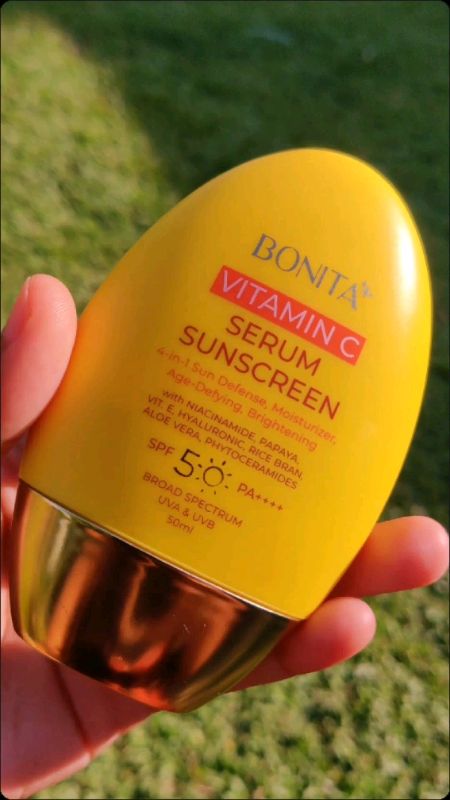 BONITA Vitamin C Serum Sunscreen #sunscreen #sunprotection #GlowUp #skincare #fyp