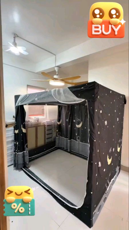 YYT Three Door Mosquito Net With Mosquito Proof Curtains Cover 4 Sides Baby Fall Protection#masmuradito #spaylater #payday #masmurasashopee