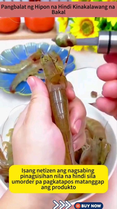 Hindi ka na mahihirapang maglinis ng Hipon 🍤 #shrimp #shrimpstomachremover #extractortools #kitchentools