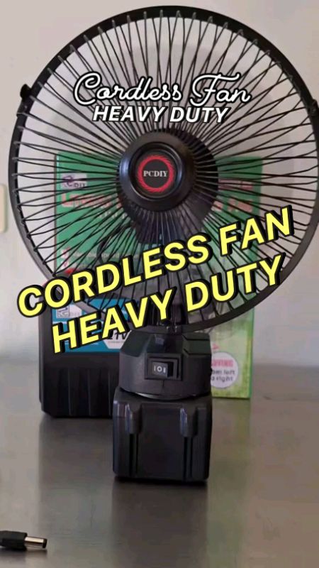Heavy DUTY Cordless Fan #cordlessfan #heavyduty #rechargeable #fyp