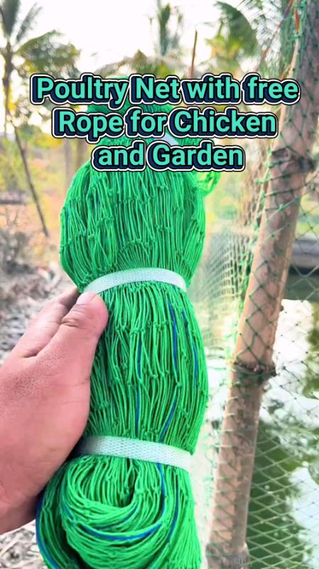【Free Rope】100M Poultry Net with Escape-Proof Mesh for Secure Animal Containment Net for Chicken Net #ShopeePHPaydaySale #getyoursnow #MasMuraSaShopee