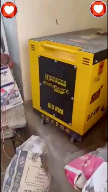 POWERHOUSE 9.5KVA Diesel Silent Type Generator with Battery For Electric Start Max P