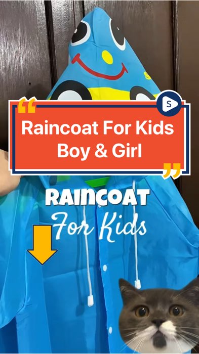 Raincoat For Kids Boy & Girl Perfect For Rainy Season & Weather Protection #kapote #raincoat #rainyseason #boys #girls #forkids #shopeesale #trending