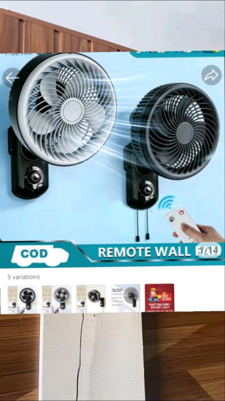 Electric Fan Wall Fan With Remote Control Energy Saving 14 Inch Table Fan #WallFan #WallFanWithRemote #14InchFan #EnergySavingFan #HomeElectricFan
