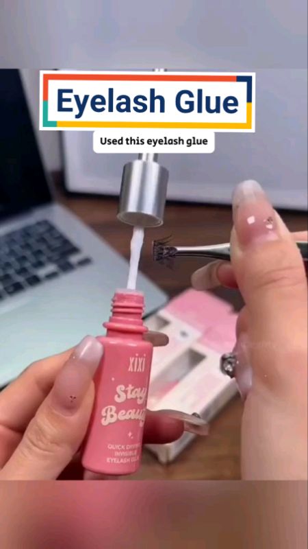 Super Strong Hold False Eyelash Glue Eye Lash Adhesive Clear Waterproof Latex Free Quick Dry #fyp #freecoinsinshoppevideo #masmurasashoppe
