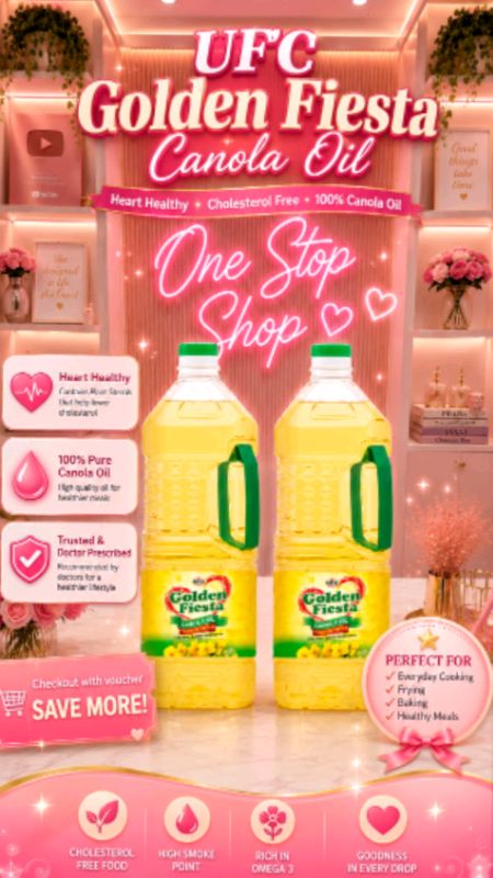 UFC Golden Fiesta canola oil 2l#MasMuraSaShopee #ShopeePHCommsXTRA #fyp #foryou #trending #canolaoil