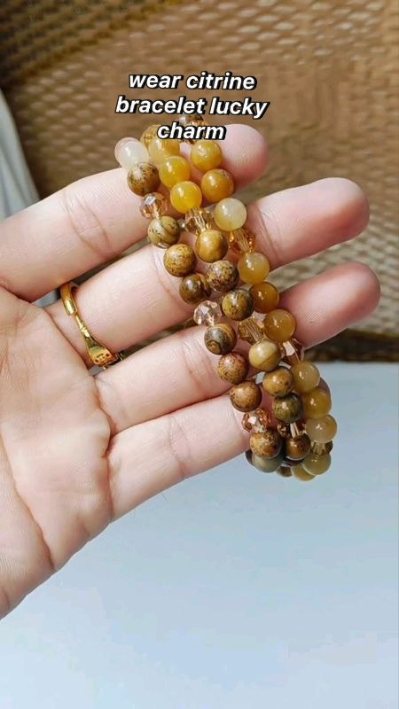 citrine bracelet lucky charm