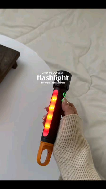 Orashare OL03 Rechargeable Flashlight COB Super Bright Torch Light LED Camping Light With Hook #Orashare #Torch #flashlight #fyp #shopeefinds #foryou