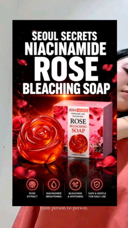 Seoul Secrets Rose Bleaching Soap #seoul #secrets #rose #bleaching #soap #niacinamide