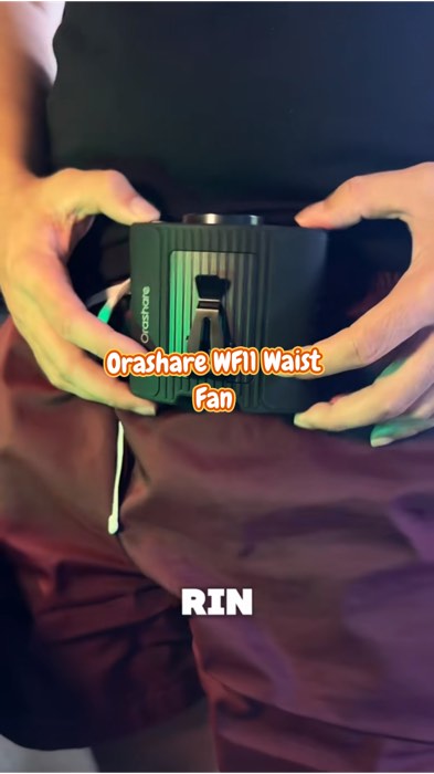 ￼Orashare WF11 10000mAh Waist Fan With Wind Concentrator Strong Wind Rechargeable Powerbank & Light #trending #paydaysale