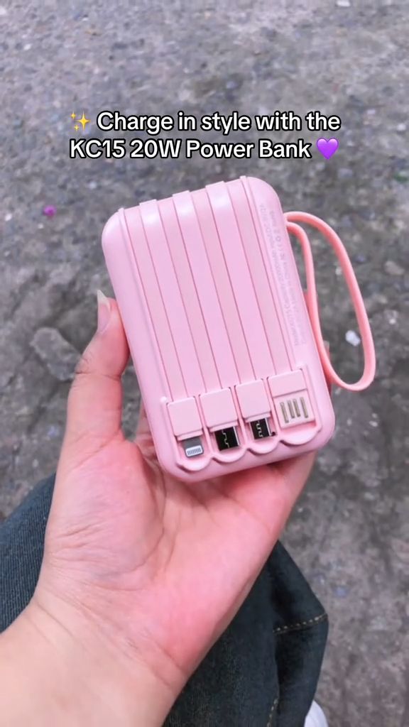 20000mAh Portable Charger ⚡ Reliable Power Everywhere!#powerbank #4in1 #charger