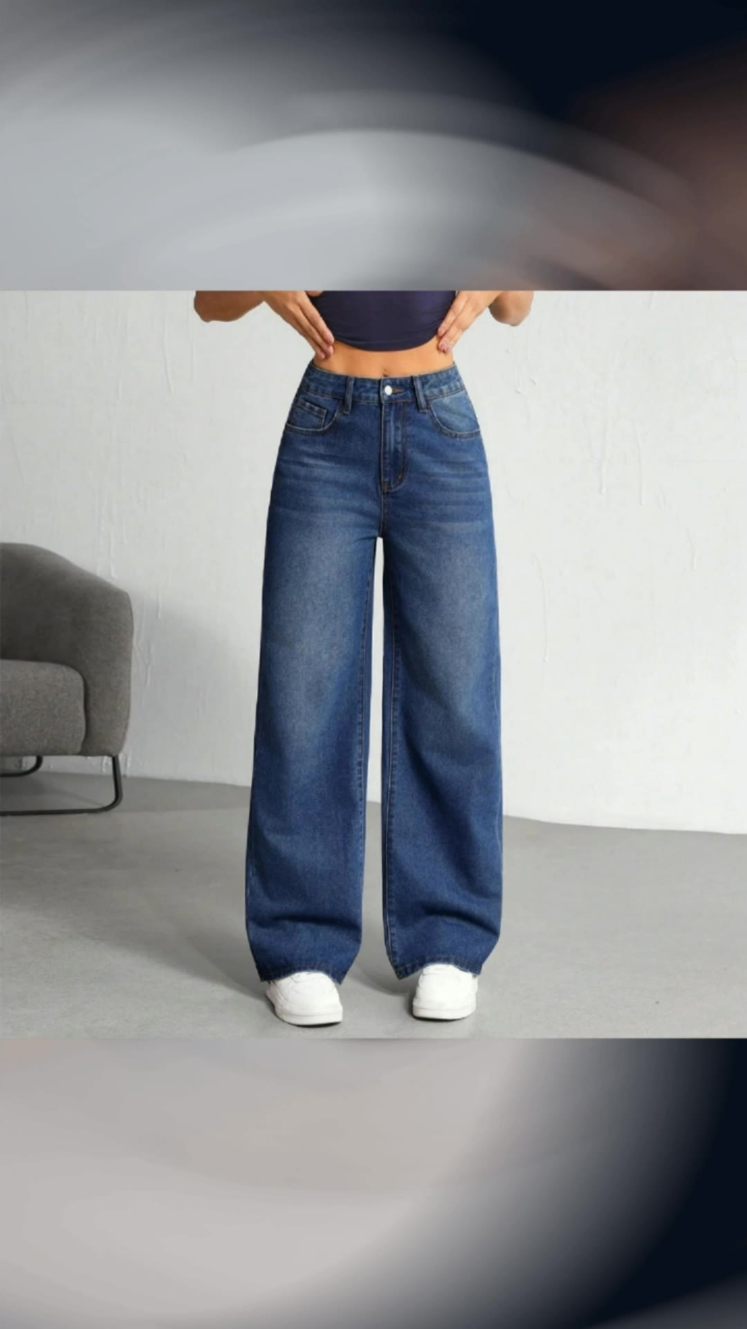Rosh Jeans High Waist Wide Leg Jeans for Women Plus Size Casual Jeans For Women Korean Thick denim #jeans #highwaist #denim #wideleg #plussize