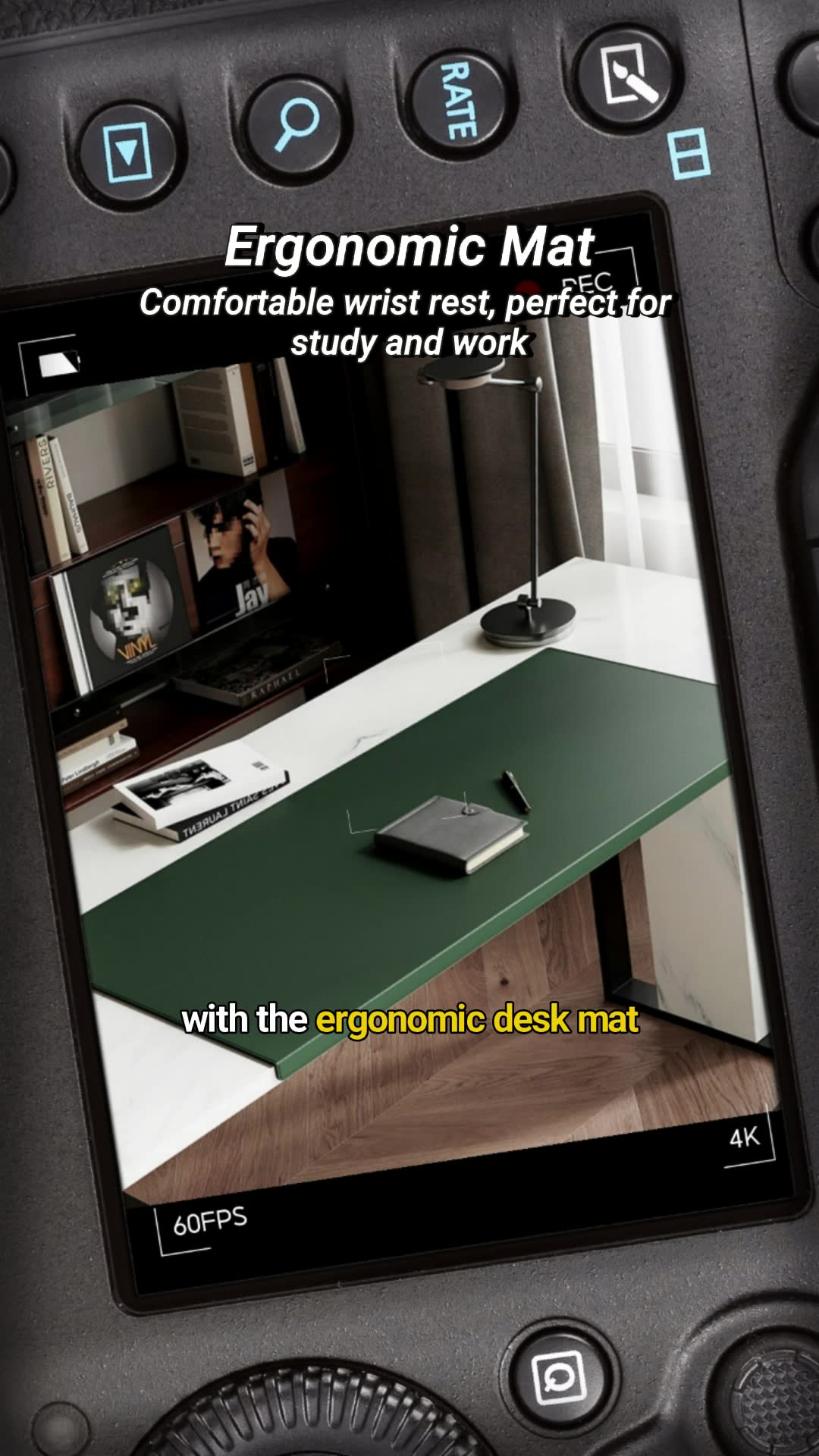 Ergonomic Desk Mat with Wrist Rest, All-in-One Mouse Pad for Kids Student Study and Office Work #mousepad #wristrest #deskmat